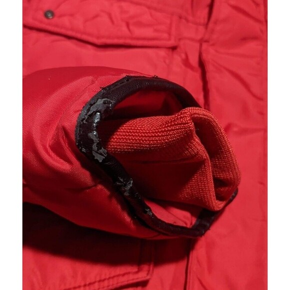 Pajar Red Coyote White Duck Down Bomber Jacket Men's Sz Medium Winter Coat - Picture 7 of 12